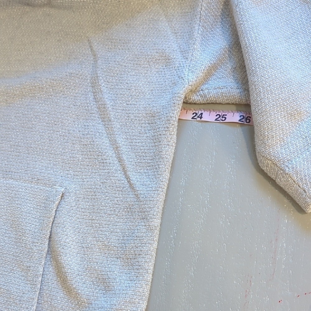 J. Jill Knit Sweatshirt‎ 3/4 Sleeve Funnel Neck Gray size Medium image 8